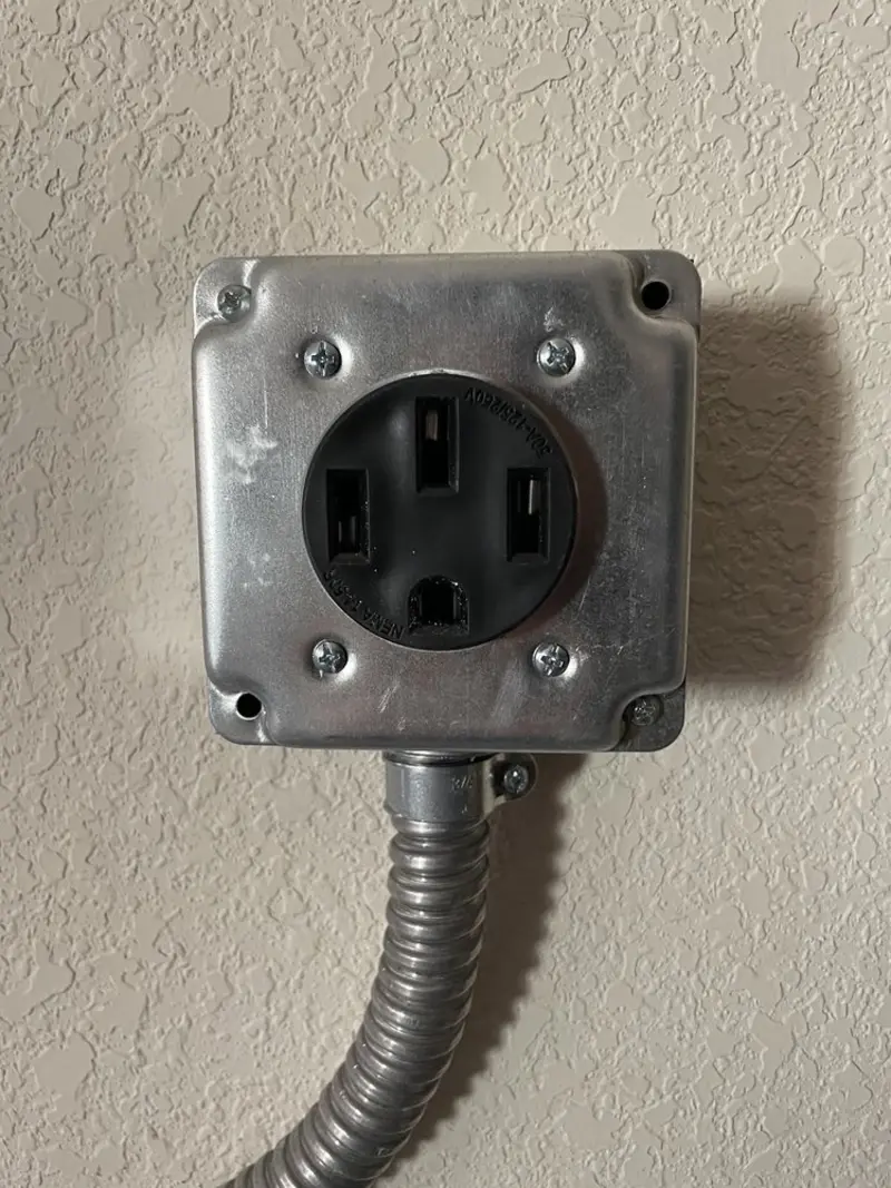 NEMA 14-50 outlet installed for Smart Home Electrical in Camp Pendleton South